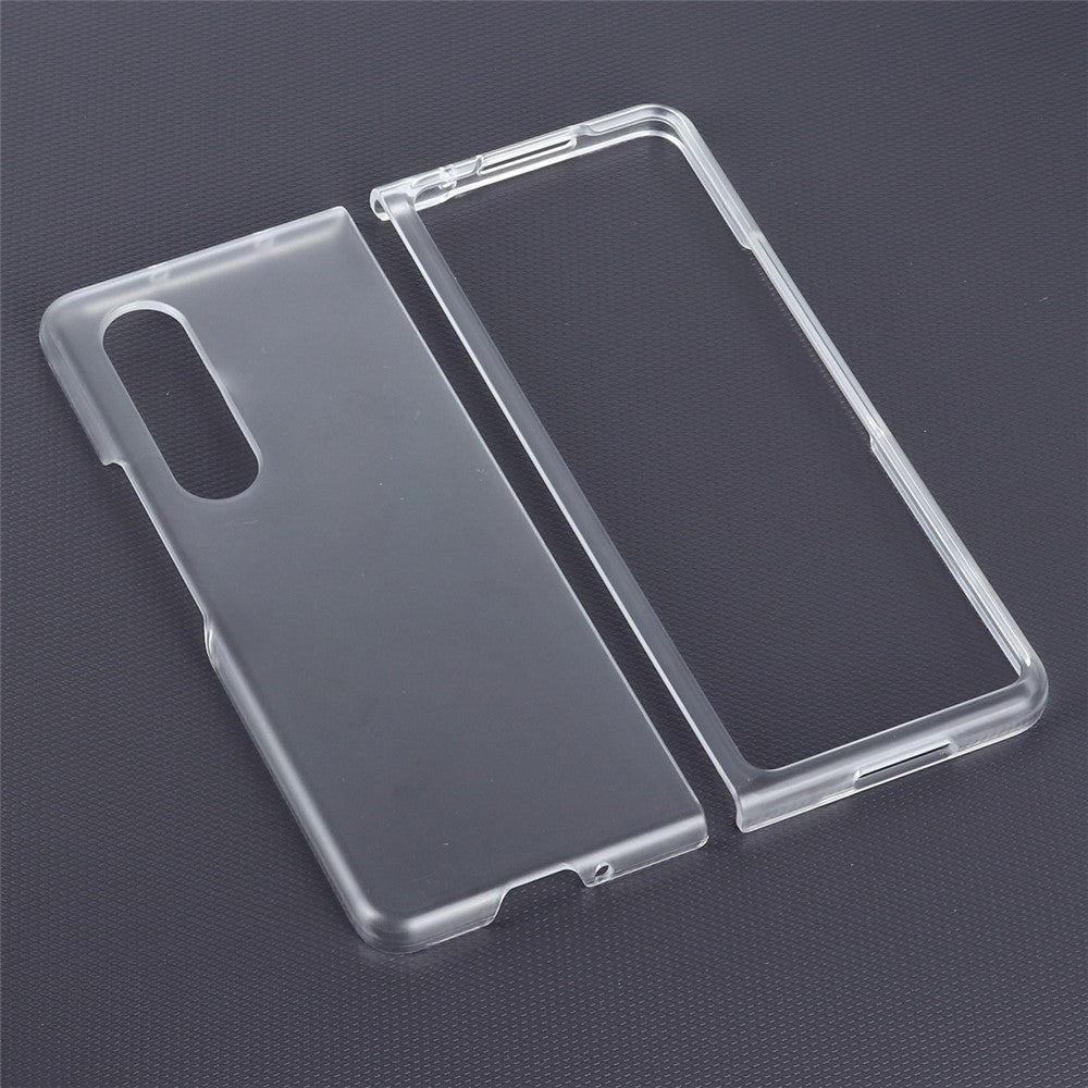 Transparent Hard PC Phone Protective Cover Case with Easy Access to All Ports for Samsung Galaxy Z Fold3 5G