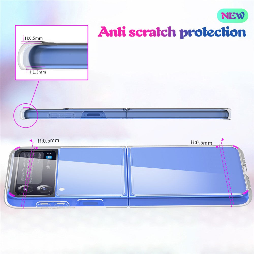 Samsung Galaxy Z Flip3 5G, Hard PC Shock-Absorbing Back Cover