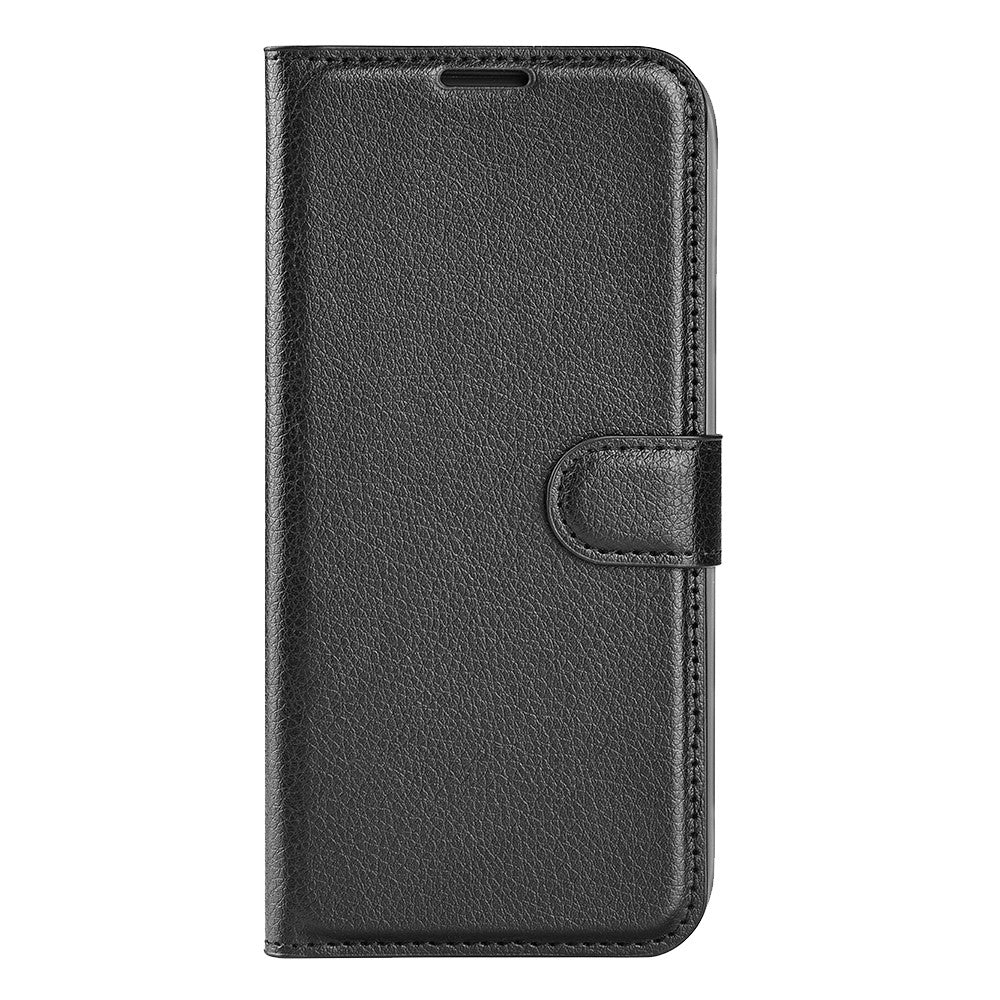 For Samsung Galaxy A53 5G Litchi Texture PU Leather Folio Case Magnetic Clasp Anti-scratch Phone Cover with Stand Wallet