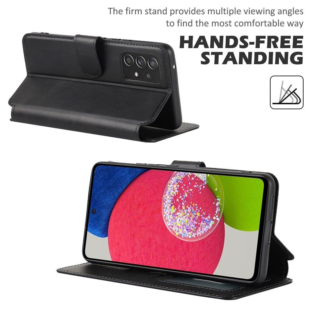 Magnetic Retro Matte PU Leather Stand Flip Cover Shockproof TPU Interior RFID Blocking Wallet Folio Case for Samsung Galaxy A53 5G