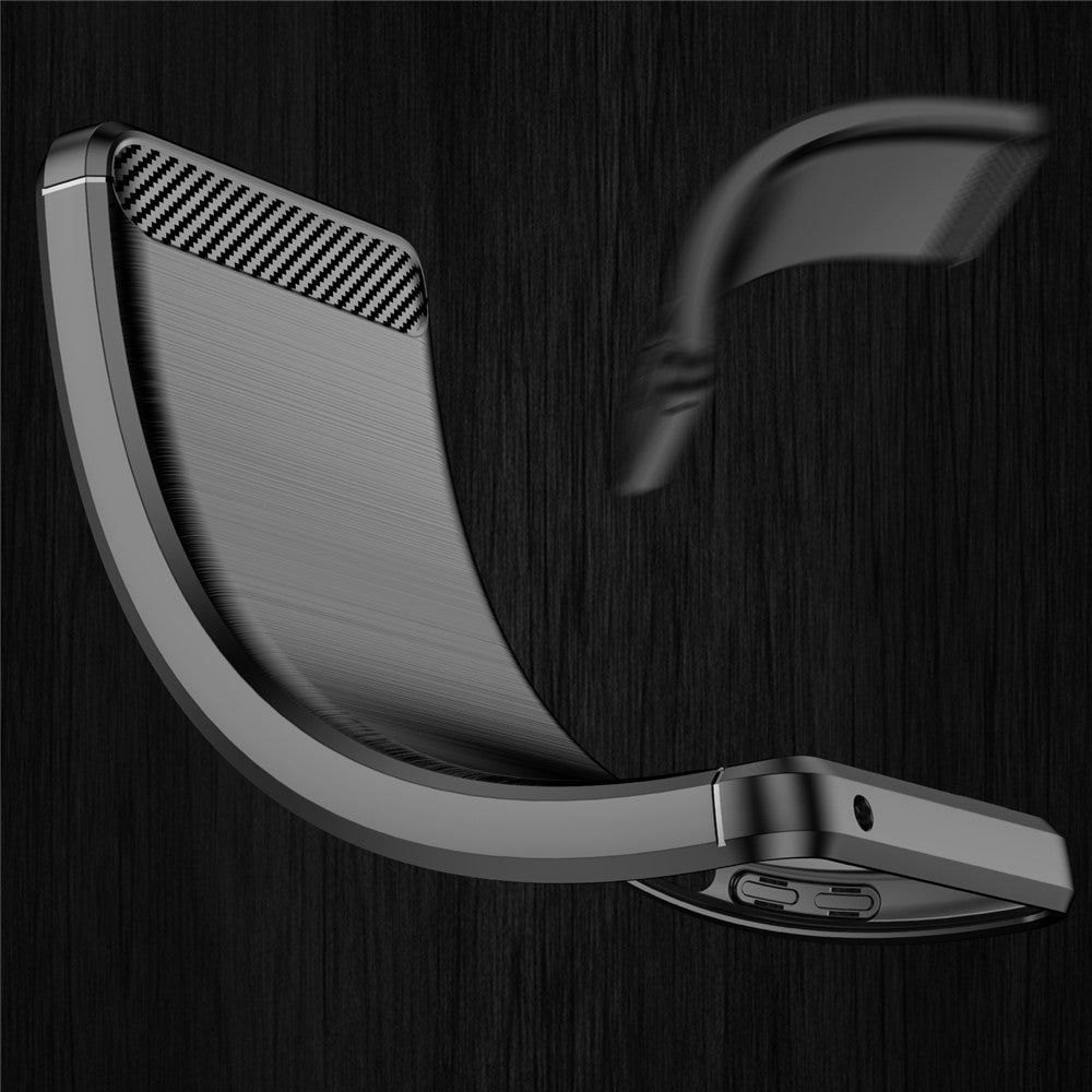 Brushed Surface TPU Case 1.8mm Ultra Thin Heat-Dissipated Carbon Fiber Texture Phone Protective Cover for Samsung Galaxy S22 Ultra 5G