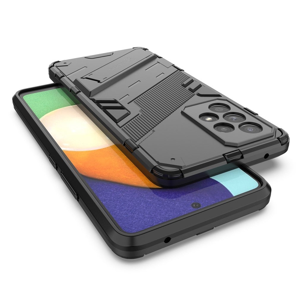 Well-protected Anti-drop Hands-free Kickstand Design TPU + PC Hybrid Phone Case Cover for Samsung Galaxy A53 5G