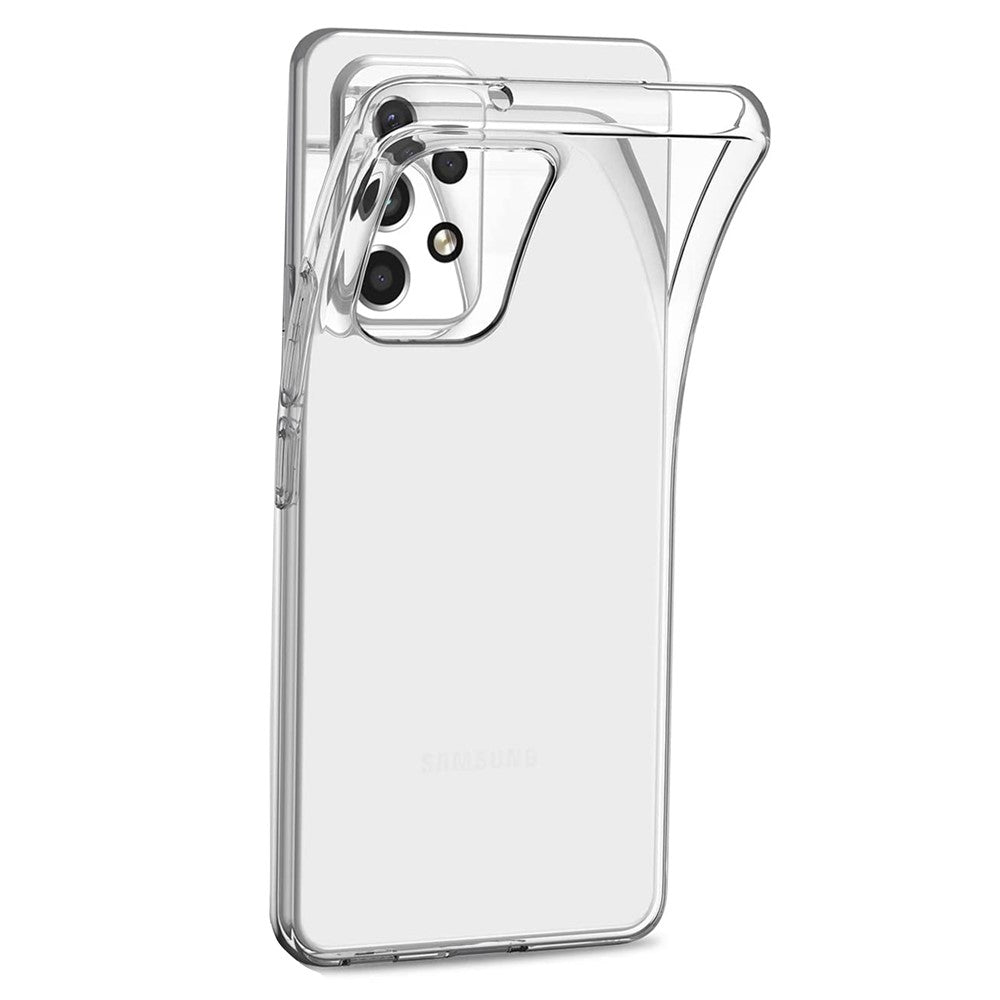 For Samsung Galaxy A53 5G Mobile Phone Case Clear Soft TPU Anti-fingerprint Protective Phone Cover
