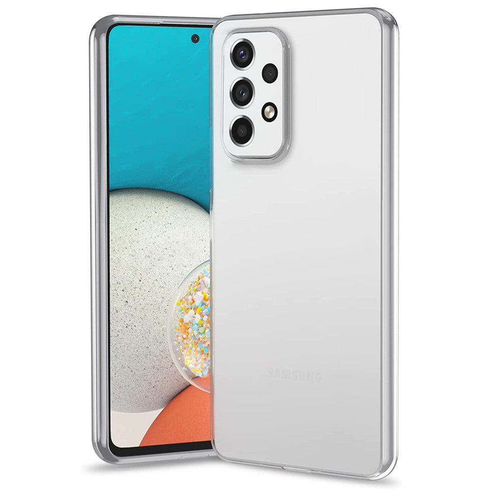For Samsung Galaxy A53 5G Mobile Phone Case Clear Soft TPU Anti-fingerprint Protective Phone Cover