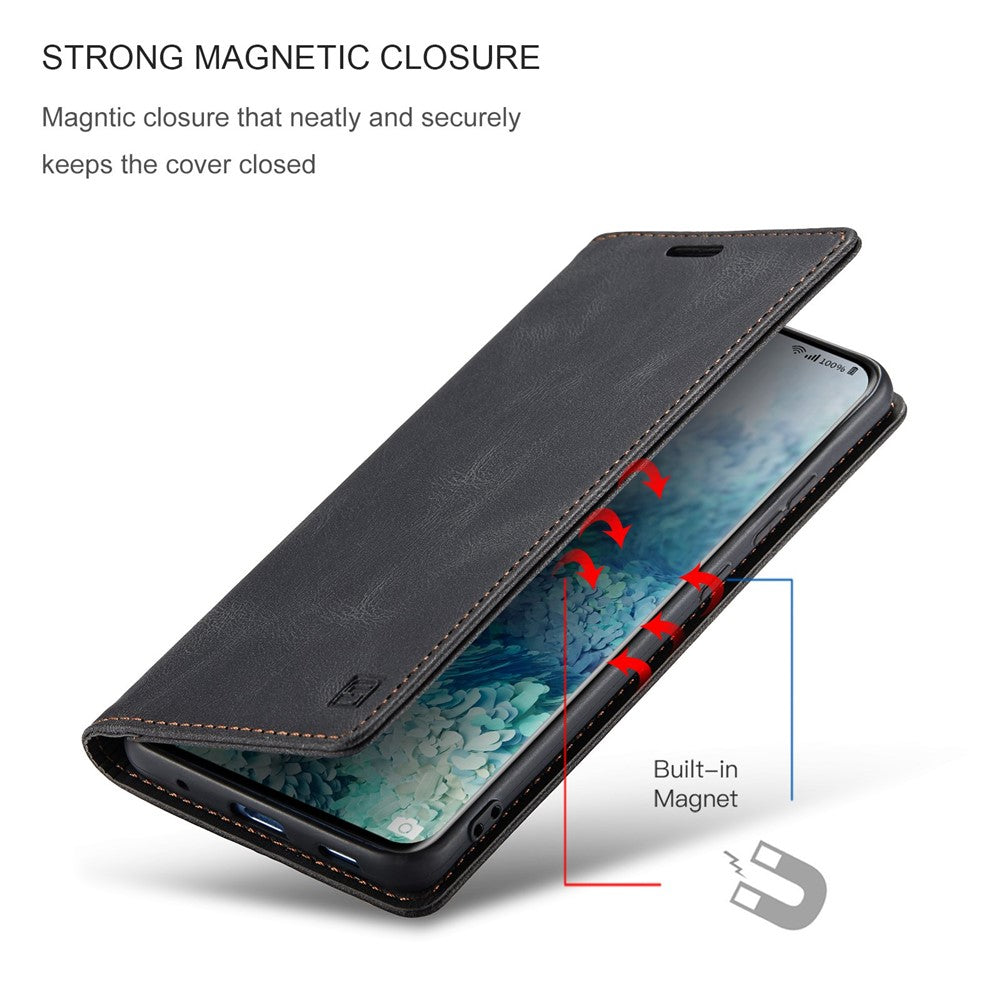 Samsung Galaxy S20 Ultra 4G / 5G PU Leather Case RFID Blocking Retro Wallet Flip Stand Cover