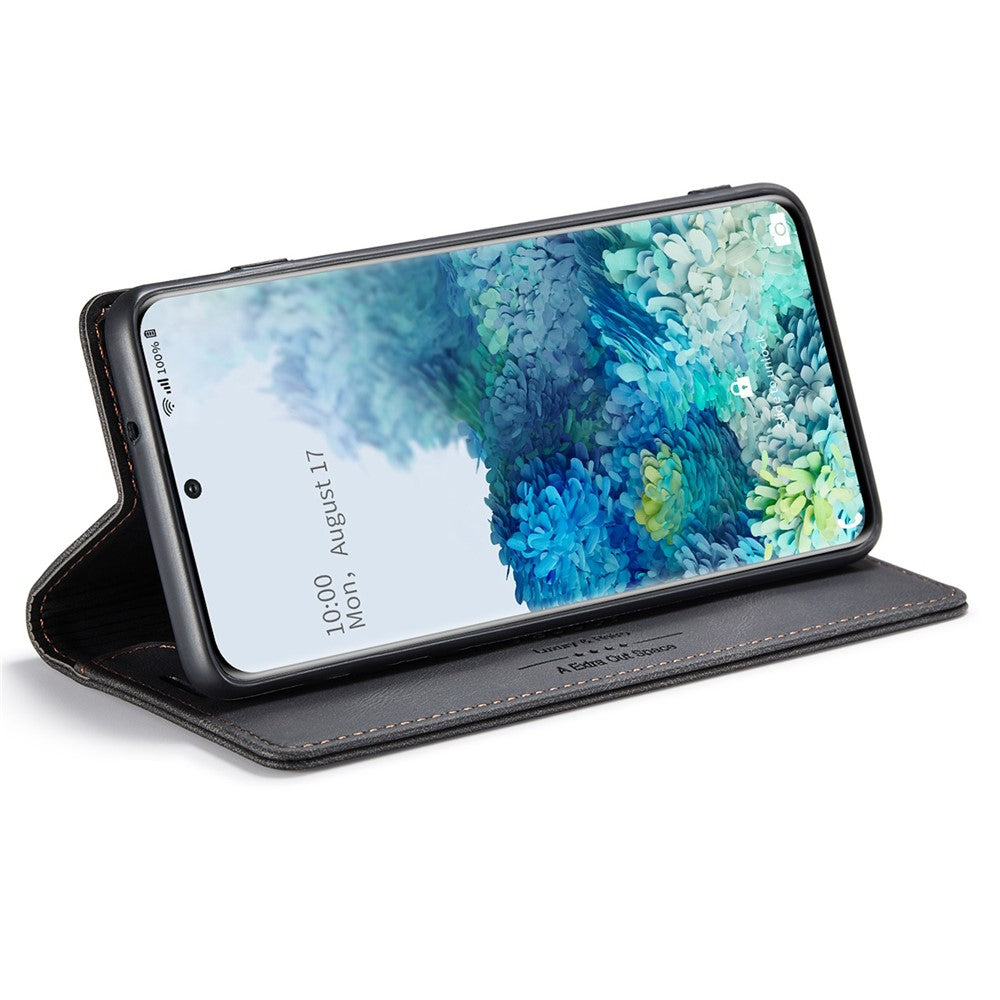 Samsung Galaxy S20 Ultra 4G / 5G PU Leather Case RFID Blocking Retro Wallet Flip Stand Cover