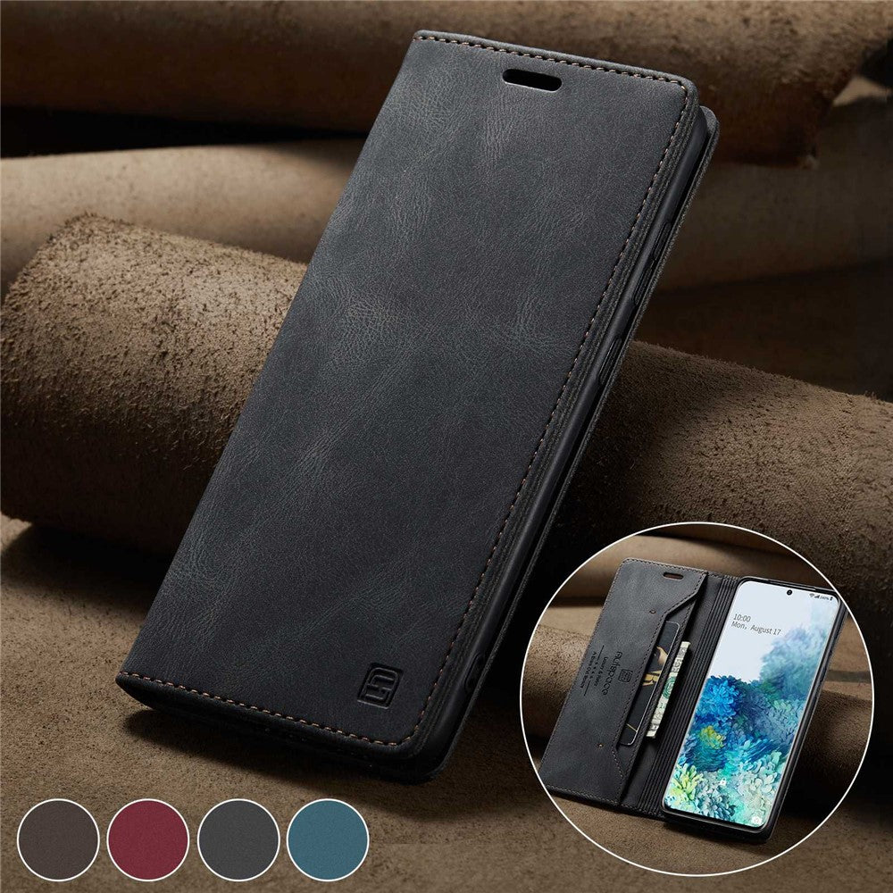 Samsung Galaxy S20 Ultra 4G / 5G PU Leather Case RFID Blocking Retro Wallet Flip Stand Cover