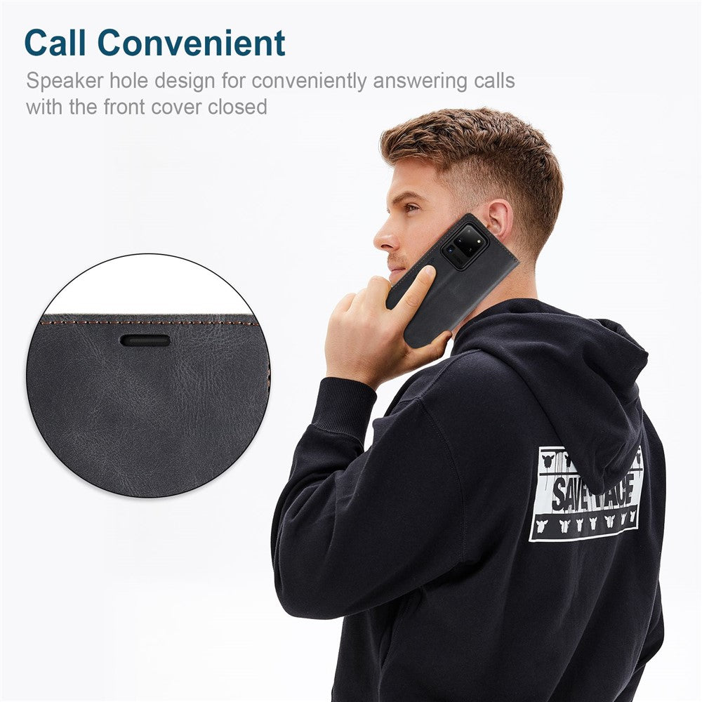 Samsung Galaxy S20 Ultra 4G / 5G PU Leather Case RFID Blocking Retro Wallet Flip Stand Cover