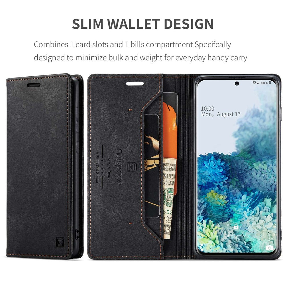 Samsung Galaxy S20 Ultra 4G / 5G PU Leather Case RFID Blocking Retro Wallet Flip Stand Cover