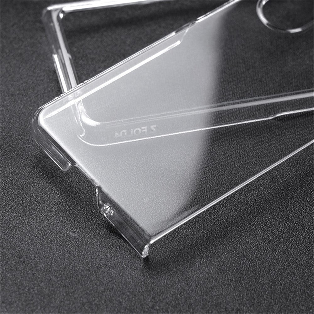 For Samsung Galaxy Z Fold4 5G Transparent Hard PC Case Anti-Fall All-Around Protection Shell