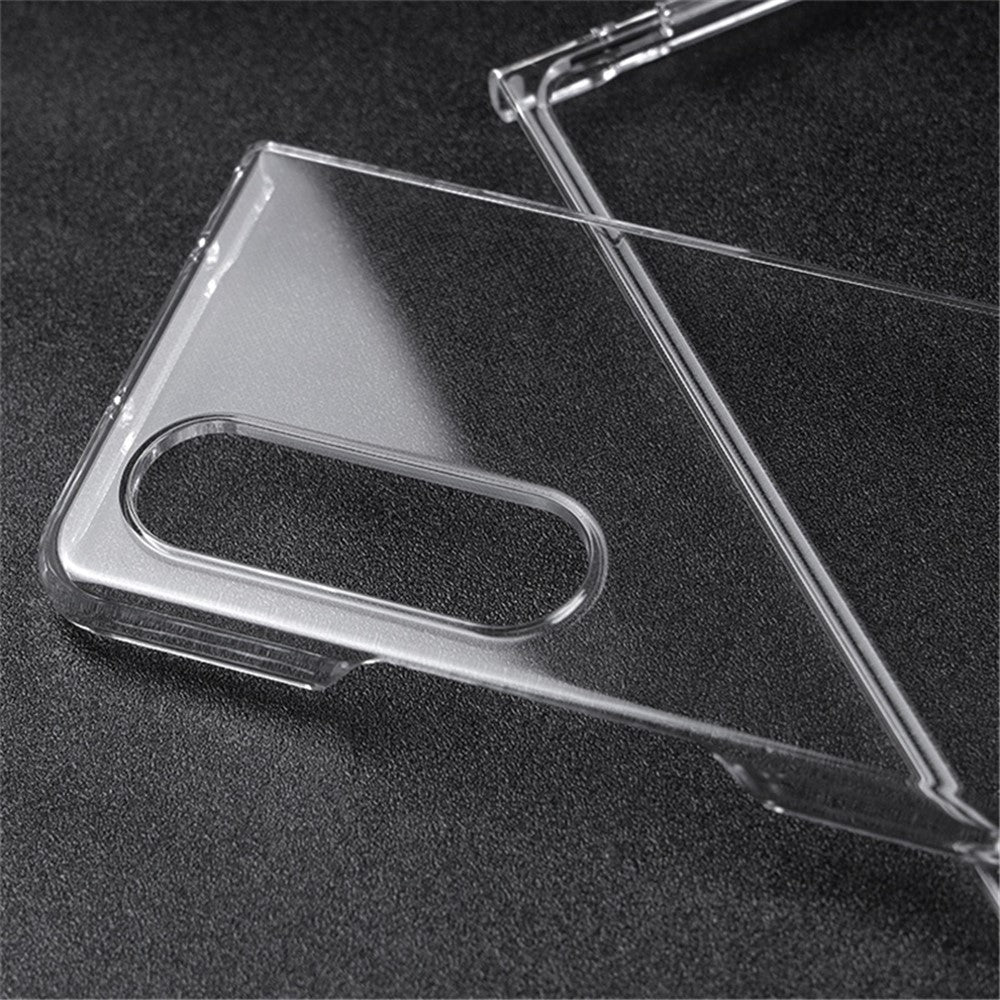 For Samsung Galaxy Z Fold4 5G Transparent Hard PC Case Anti-Fall All-Around Protection Shell