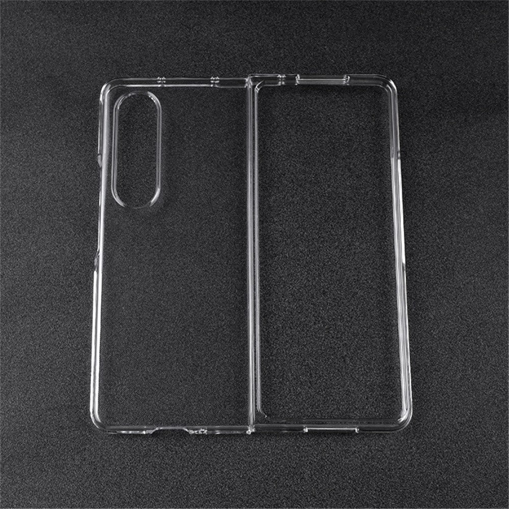 For Samsung Galaxy Z Fold4 5G Transparent Hard PC Case Anti-Fall All-Around Protection Shell