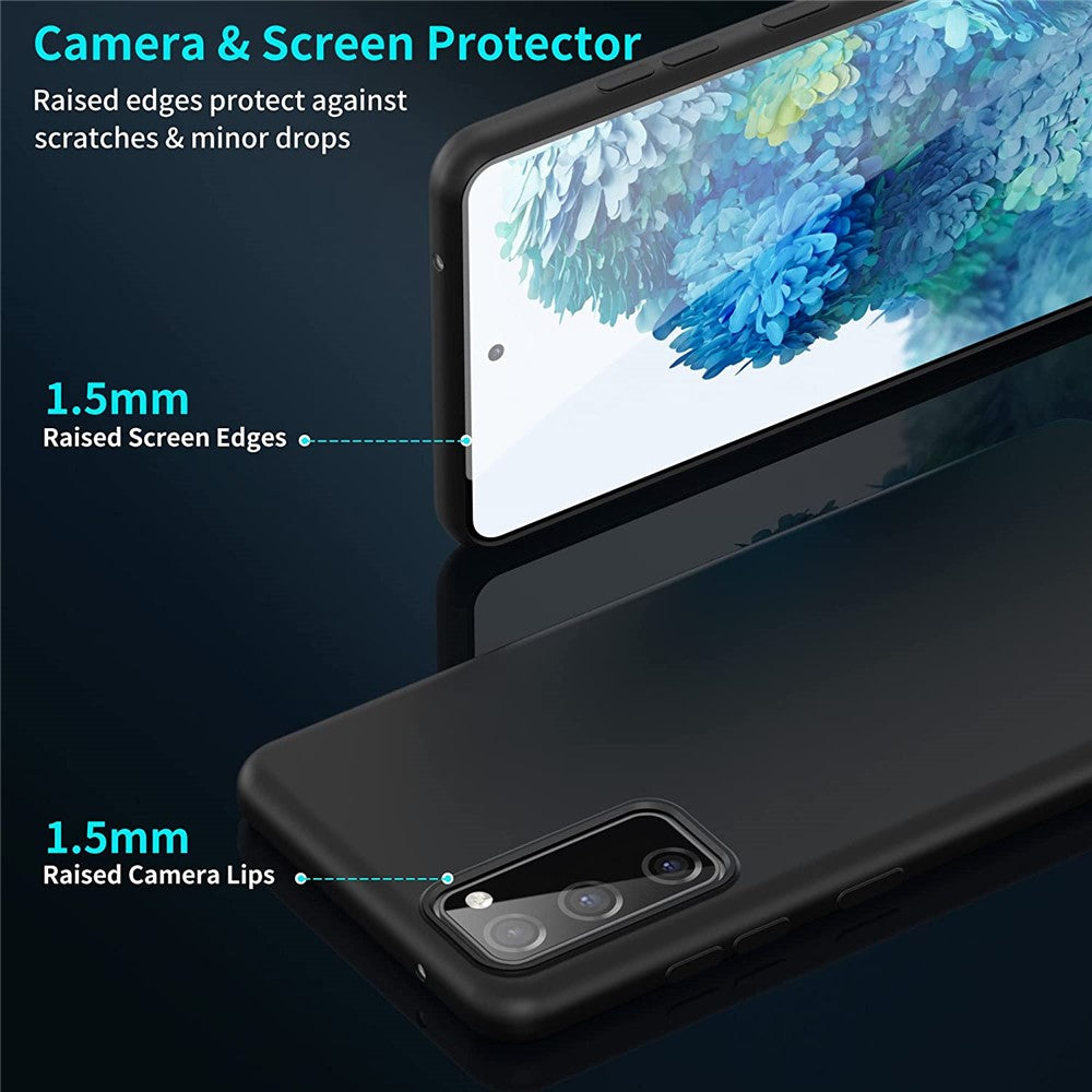 Liquid Series for Samsung Galaxy S20 FE 2022/S20 FE/S20 Fan Edition/S20 FE 5G/S20 Fan Edition 5G/S20 Lite Magnetic Liquid Silicone Case Soft TPU Microfiber Lining Drop Protective Cover