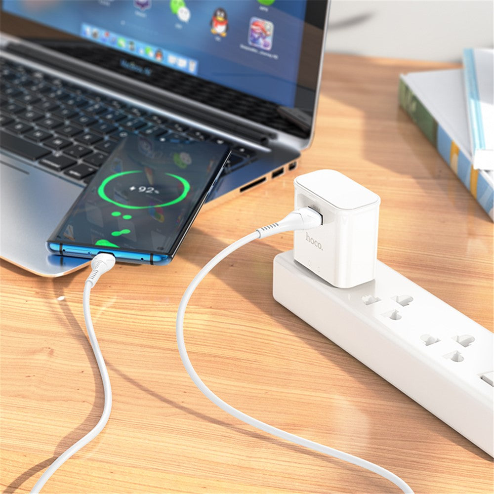HOCO C92B Single Port QC 3.0 Travel Wall Charger UK Plug 18W Fast Charging Power Adapter for Phone Tablet