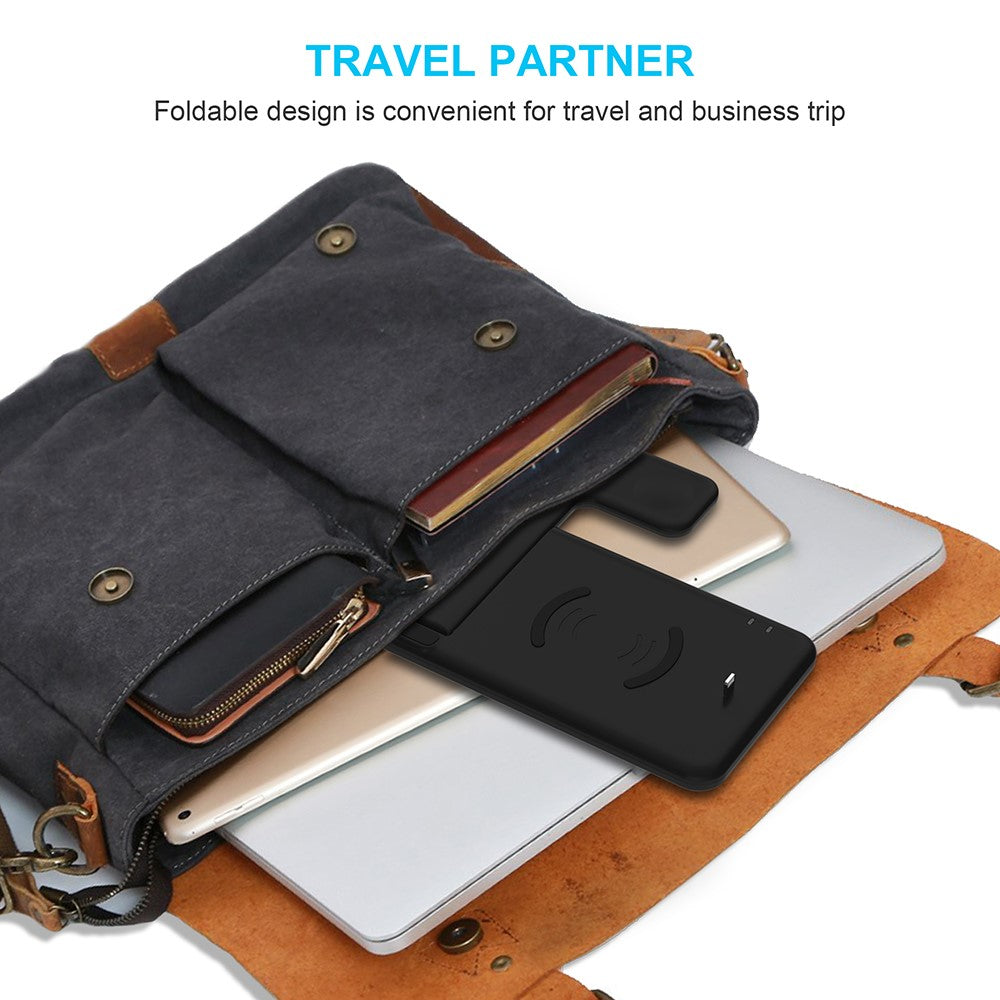 Q20 4 in 1 Mobile Phone Watch Earphone Charging Stand Foldable Wireless Charger