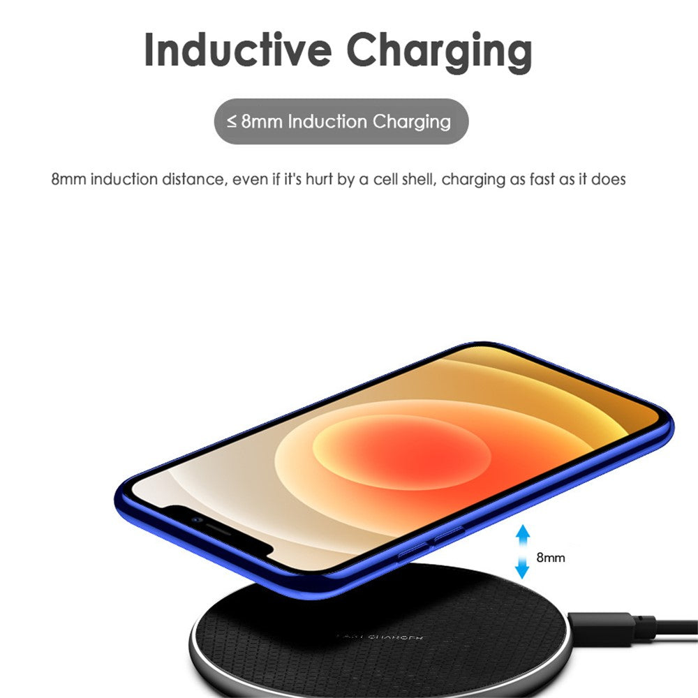 Q25 10W Fast Wireless Charger Qi Smart Lightweight Portable Charging Station for iPhone Series