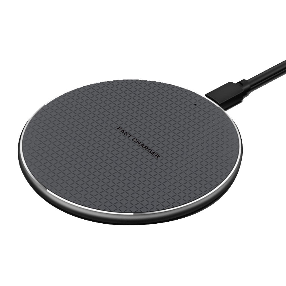 Q25 15W Qi Wireless Charger Metal Phone Ultra-Thin Fast Charging Pad