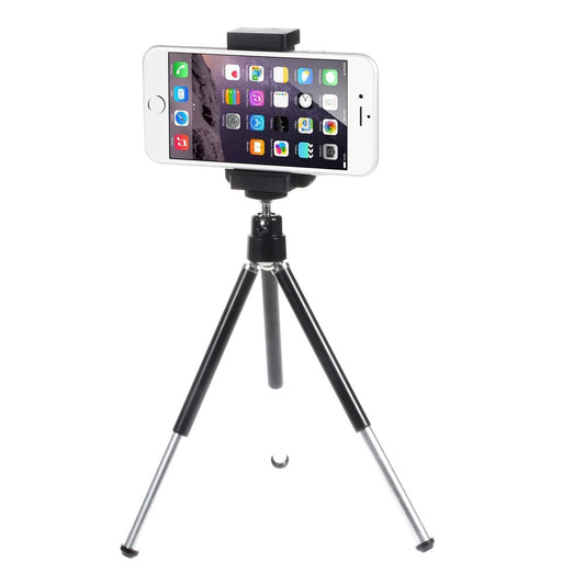 Portable Rotary Tripod Stand with Phone Holder Mount, Size: 5-9cm