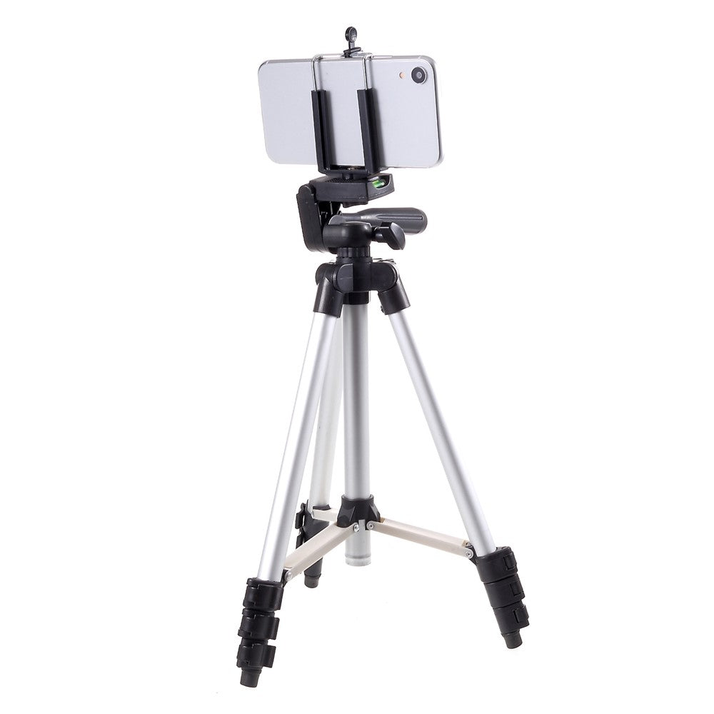 3110 Aluminum Desktop Tripod with Phone Clamp Extendable Live Streaming Travel Lightweight Stand
