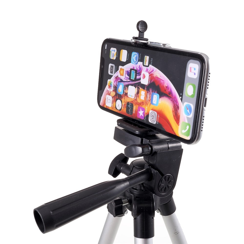 3110 Aluminum Desktop Tripod with Phone Clamp Extendable Live Streaming Travel Lightweight Stand