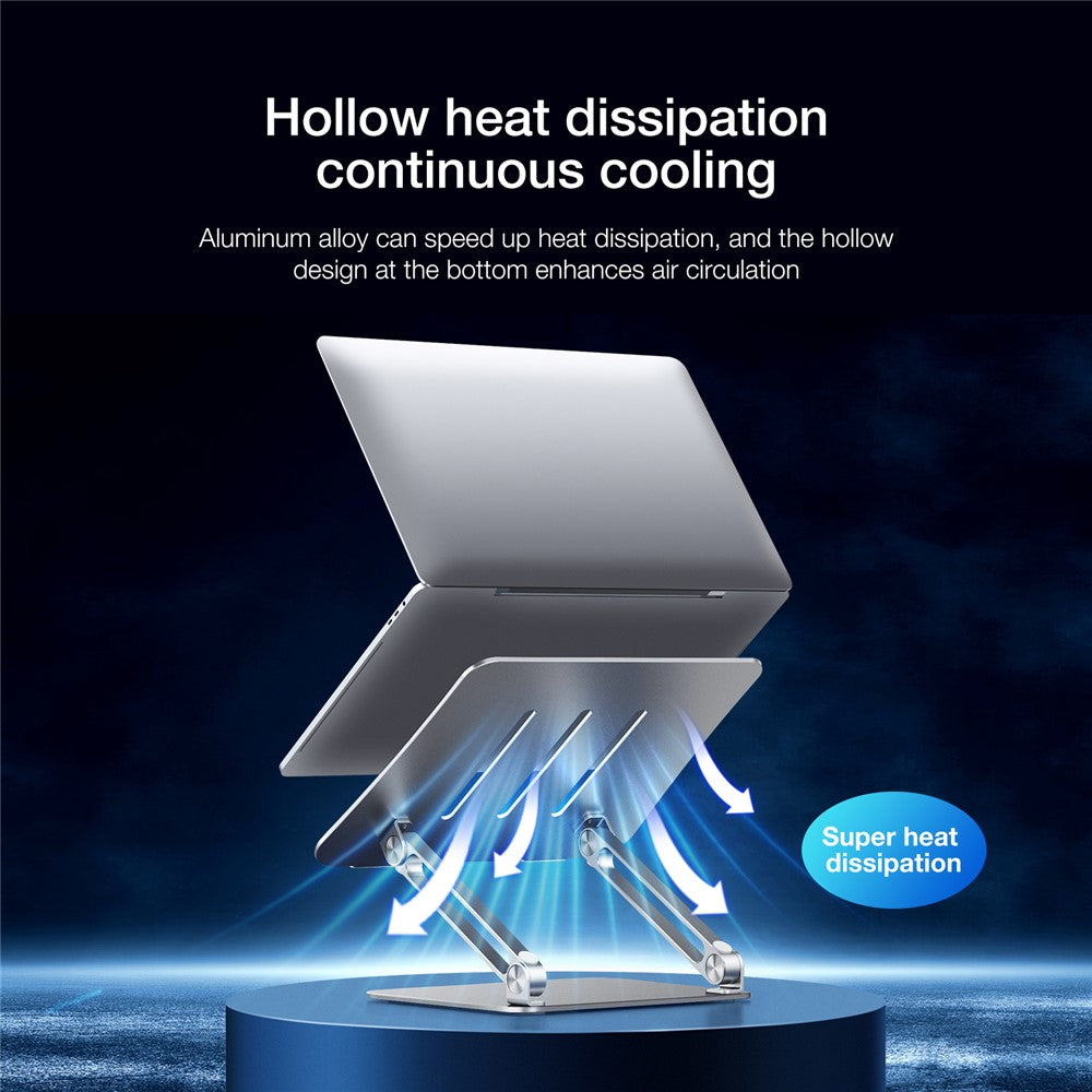 BESTAND For 10-17" Laptops Aluminum Alloy Stand Adjustable Notebook Desktop Bracket