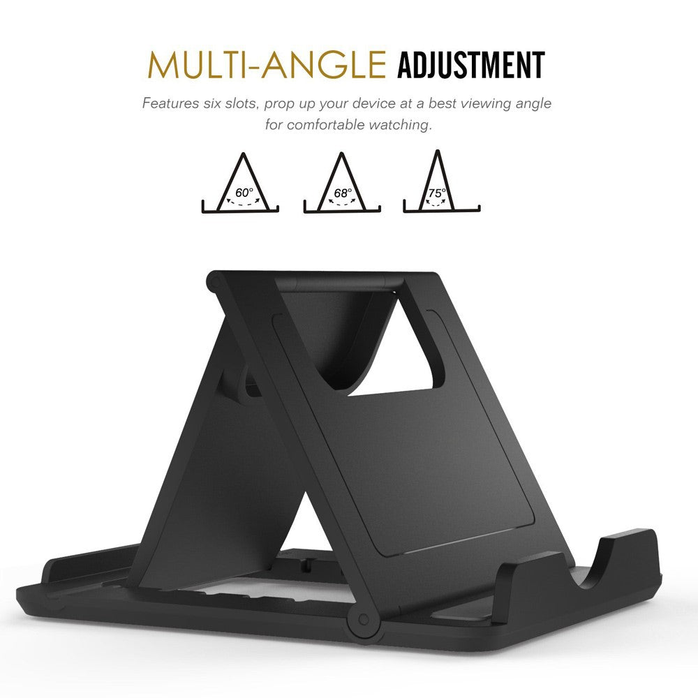 iPhone Samsung Phone Bracket 6-angle Adjustment Portable Fold-up Desktop Holder Stand