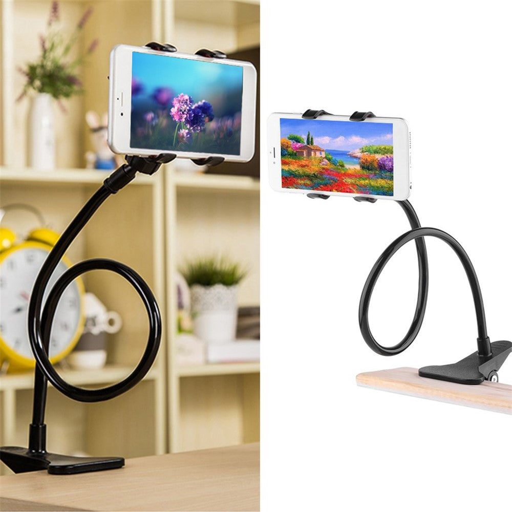 Universal Gooseneck Lazy Desktop Holder 360 Degree Rotating Mount Stand for Smartphone