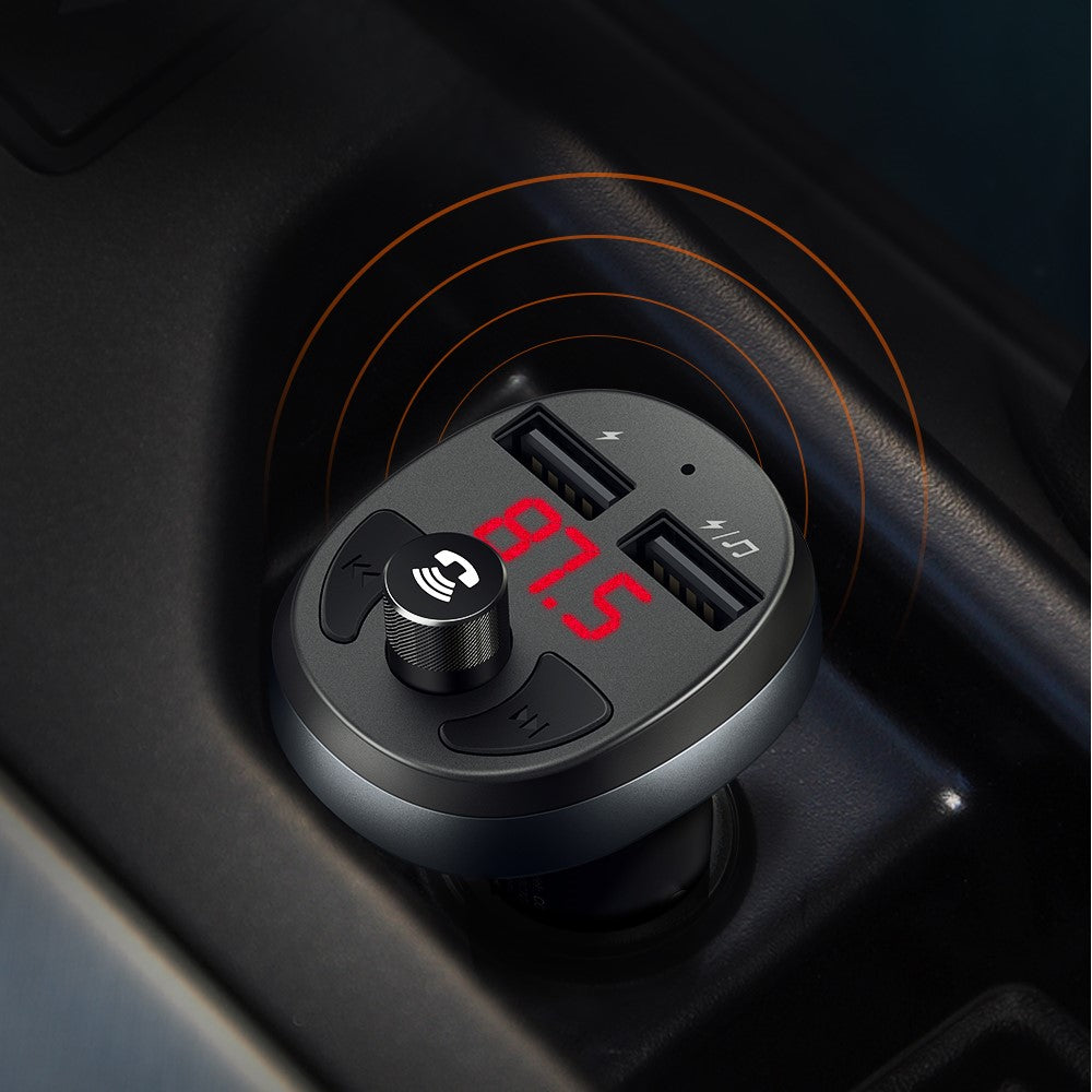 MCDODO CC-6880 Bluetooth-compatible FM Transmitter Car Charger Wireless Bluetooth-compatible FM Radio Adapter Music Player