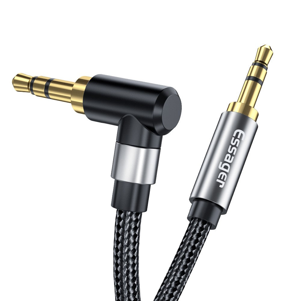 ESSAGER 3.5mm Jack Male to Male Audio AUX Cable for PC Mobile Phone Speaker, 1.5m