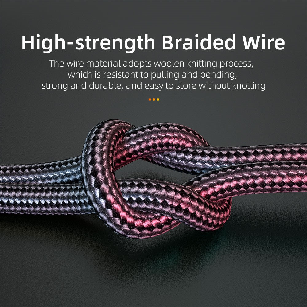 ESSAGER 3.5mm Jack Male to Male Audio AUX Cable for PC Mobile Phone Speaker, 1.5m