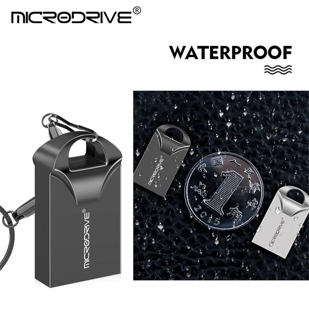 MICRODRIVE USB 2.0 Mini Metal Flash Drive 4GB Portable U-Disk