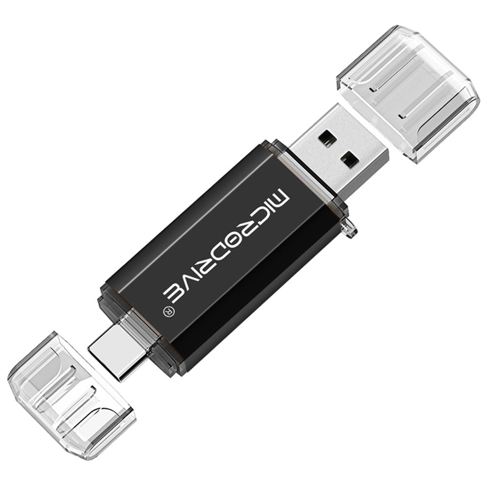 MICRODRIVE 64GB 2-in-1 USB 2.0 / Type-C U-Disk Phone Laptop Computer Flash Disk