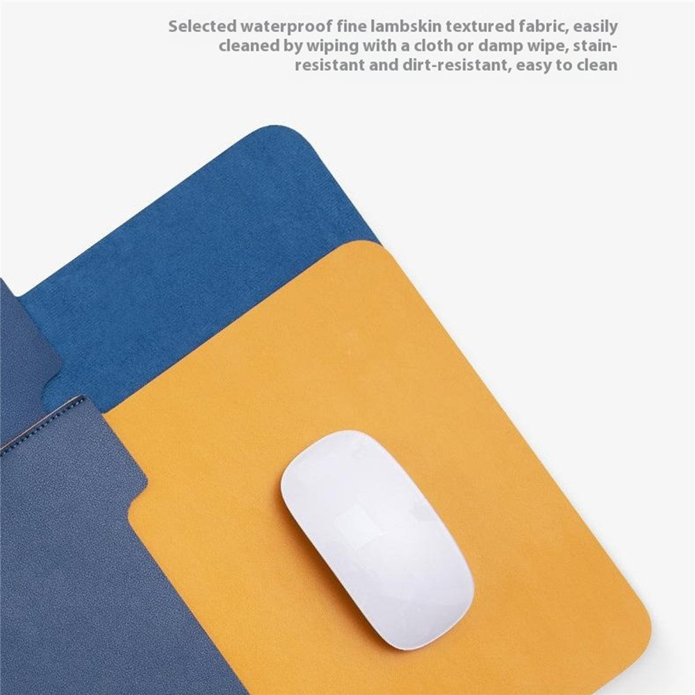 HUASHENG For 13 / 13.3 / 14 Inch Notebook Bag Ultra Thin Non Magnetic PU Leather Horizontal Laptop Sleeve