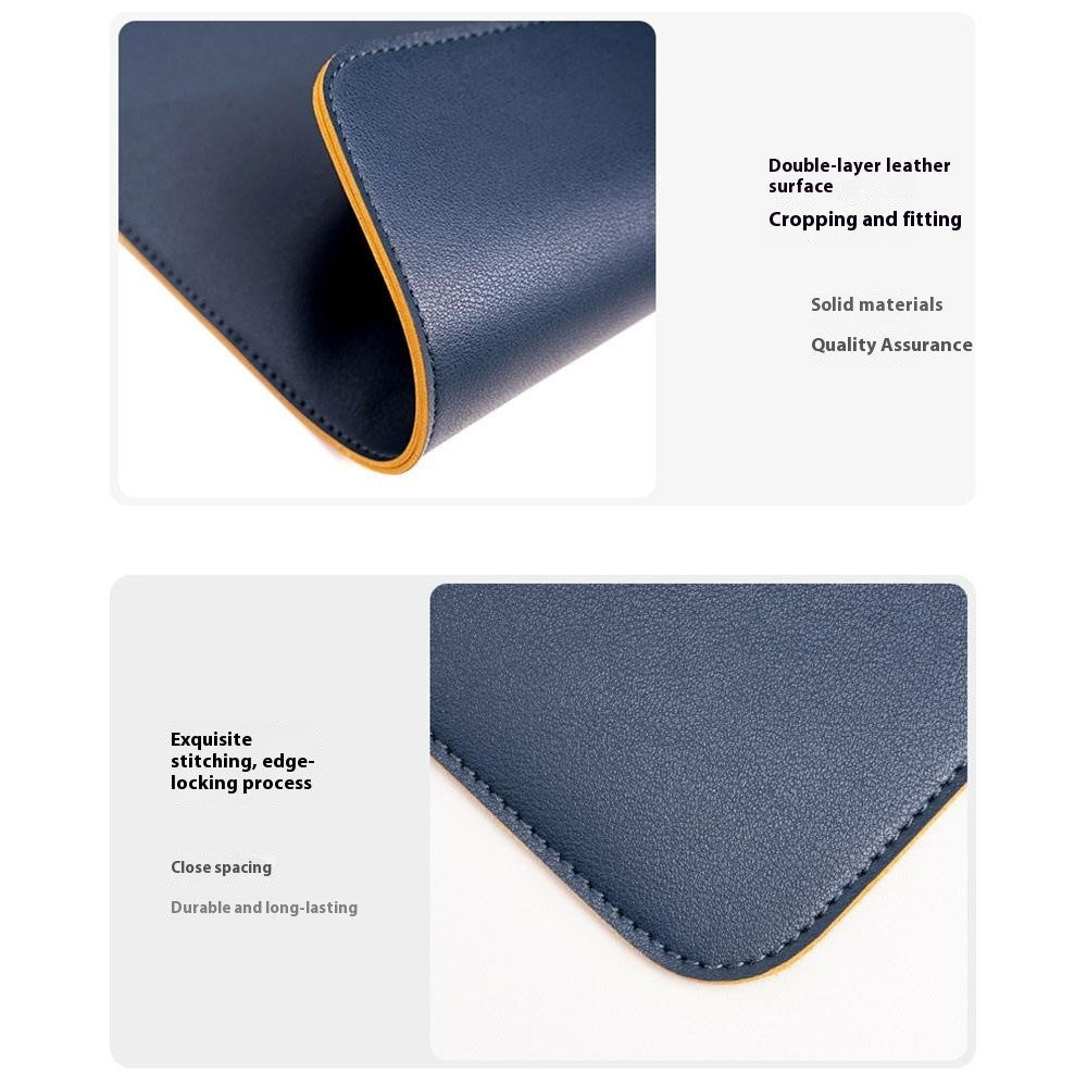 HUASHENG For 15.6 / 16 Inch Laptop Sleeve Double-Sided PU Leather Protective Case Horizontal Notebook Bag