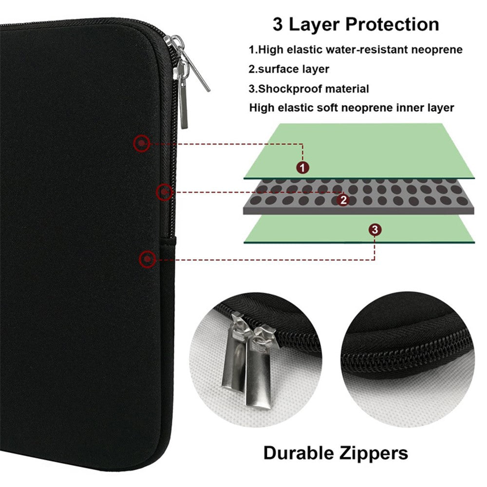 Portable Laptop Sleeve Cover Computer Liner Bag Shockproof Case for 14-15 inch Notebook