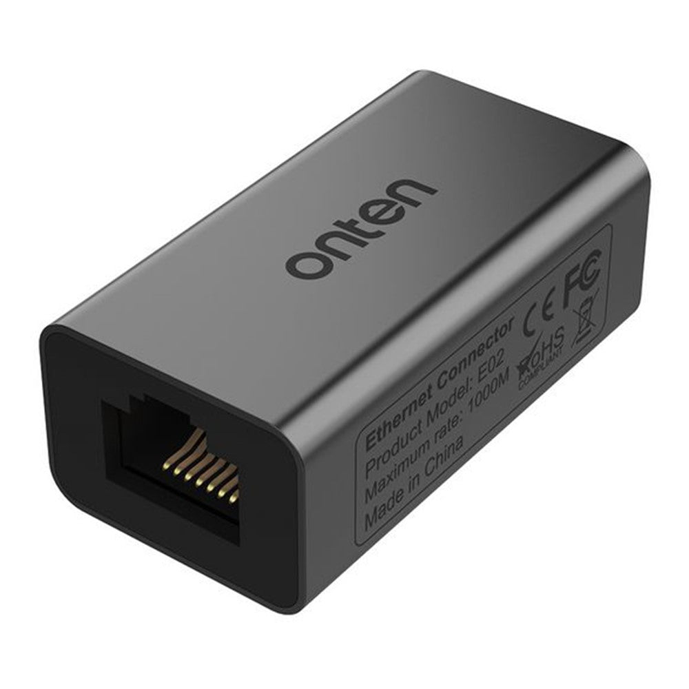 ONTEN E02 Aluminum Alloy Gigabit Ethernet Connector Network Cable Extension RJ45 Coupler