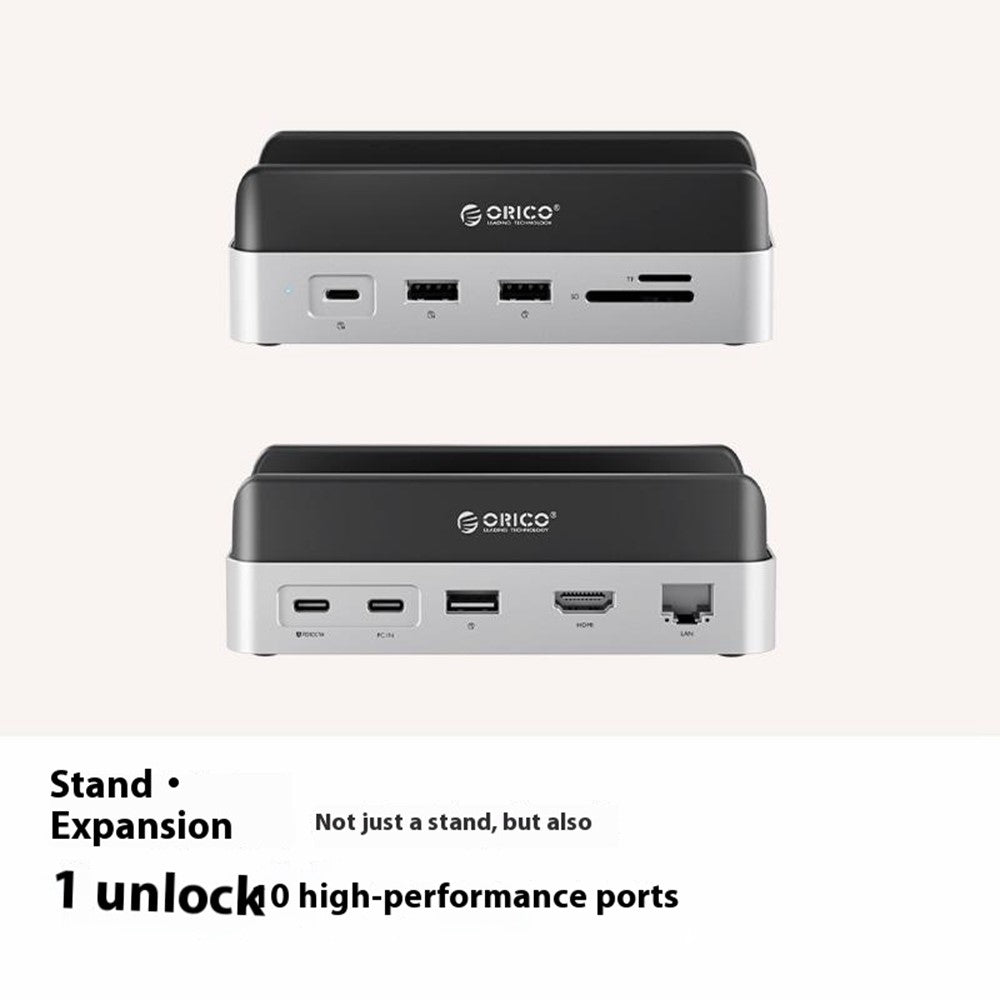 ORICO VS10 For Mac mini M4 Expansion Dock Converter M.2 SSD Enclosure Desktop Storage Base