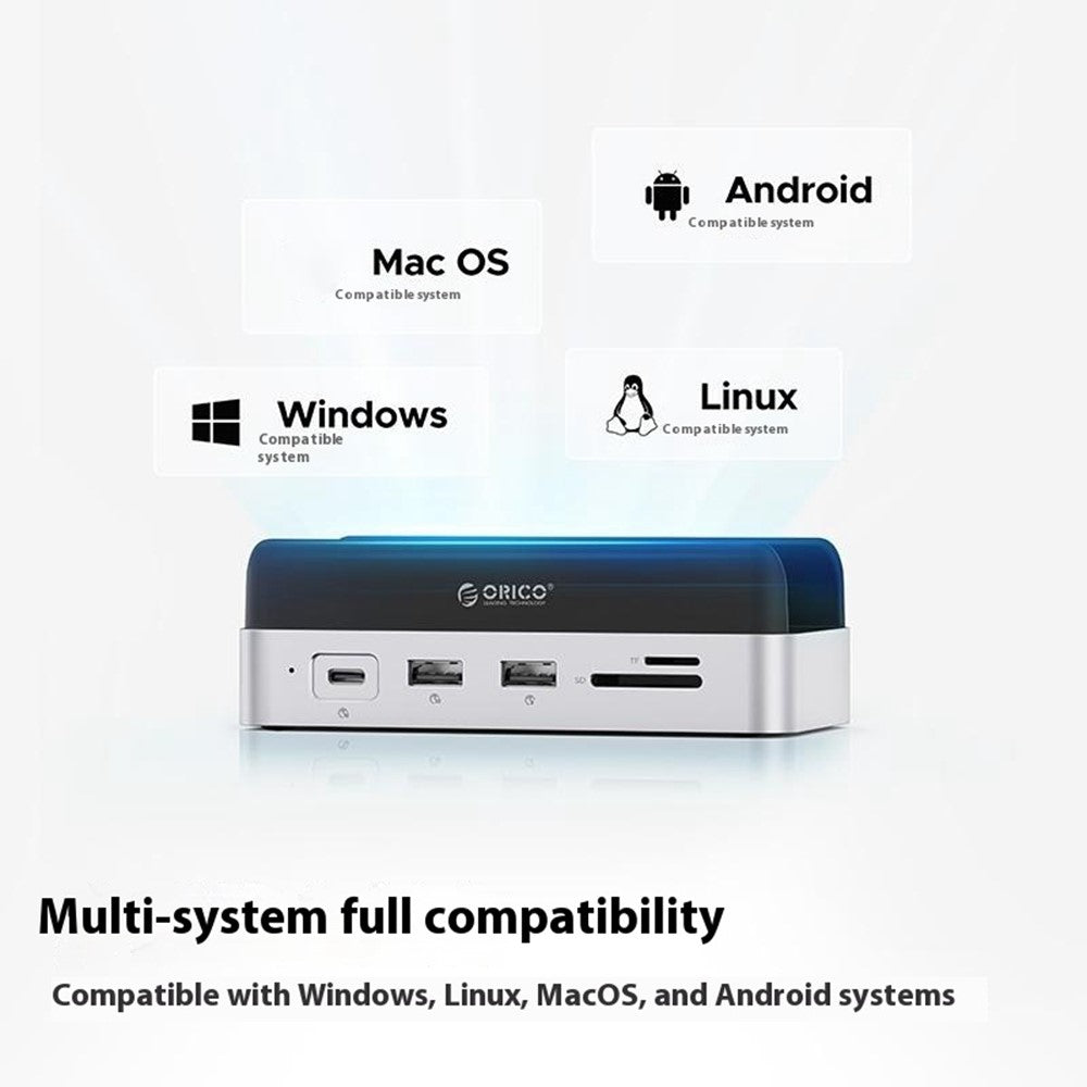 ORICO VS10 For Mac mini M4 Expansion Dock Converter M.2 SSD Enclosure Desktop Storage Base
