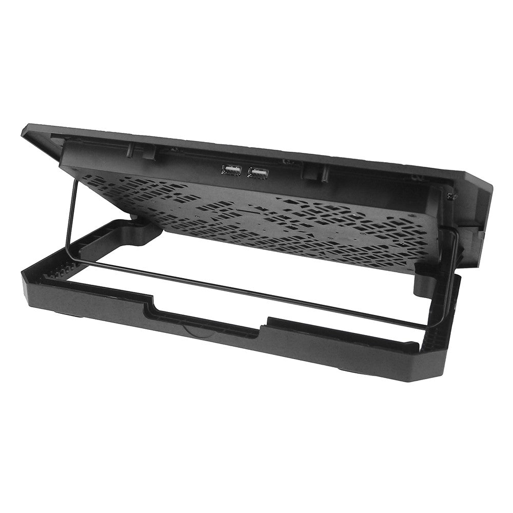 X4 Laptop Cooling Pad 4 Fan Height Adjustable 7 Levels Speed Control Noiseless Stand