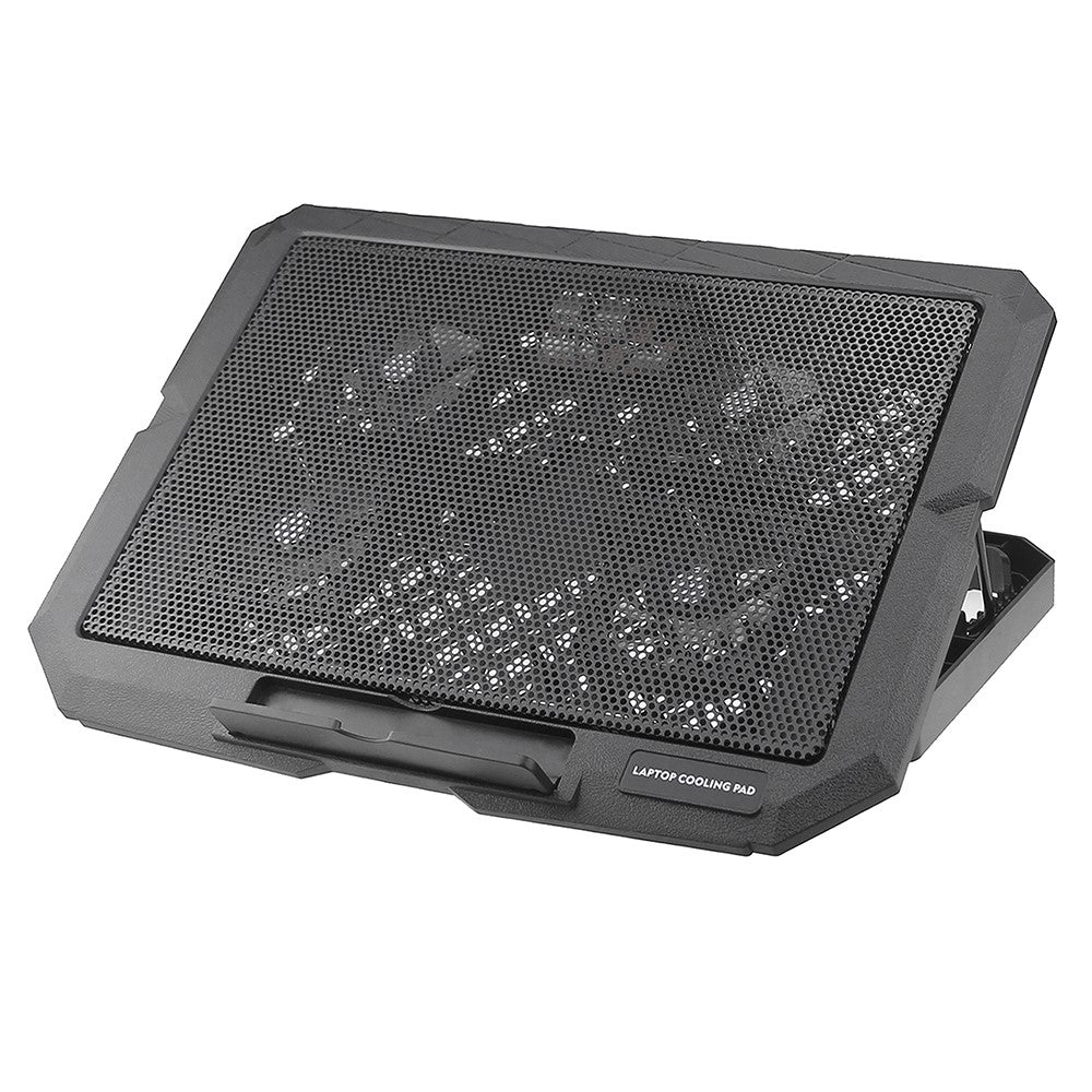 X4 Laptop Cooling Pad 4 Fan Height Adjustable 7 Levels Speed Control Noiseless Stand