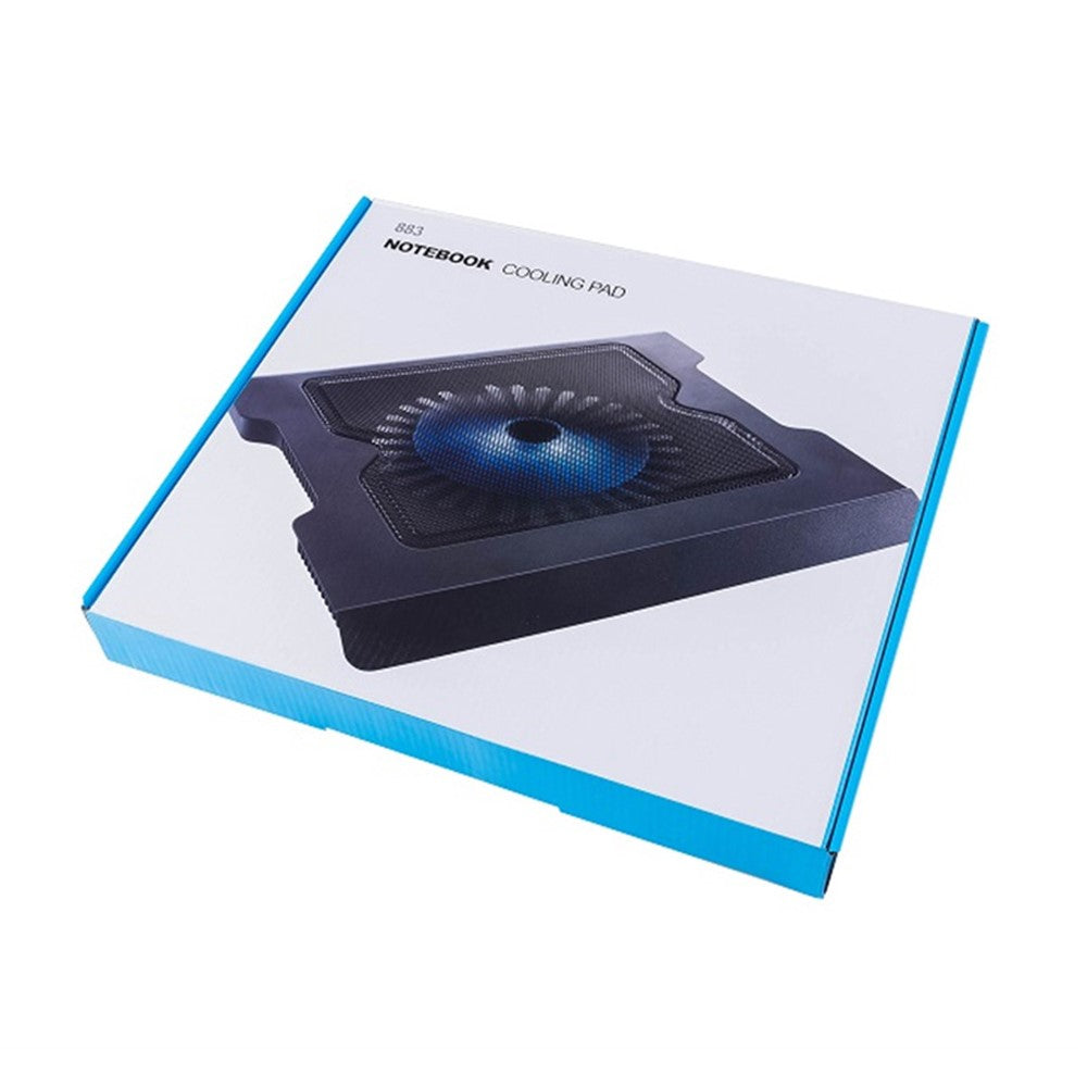 883 Desktop Notebook Router Heat Dissipation Base LED Light Fan Cooler Stand Laptop Cooling Pad