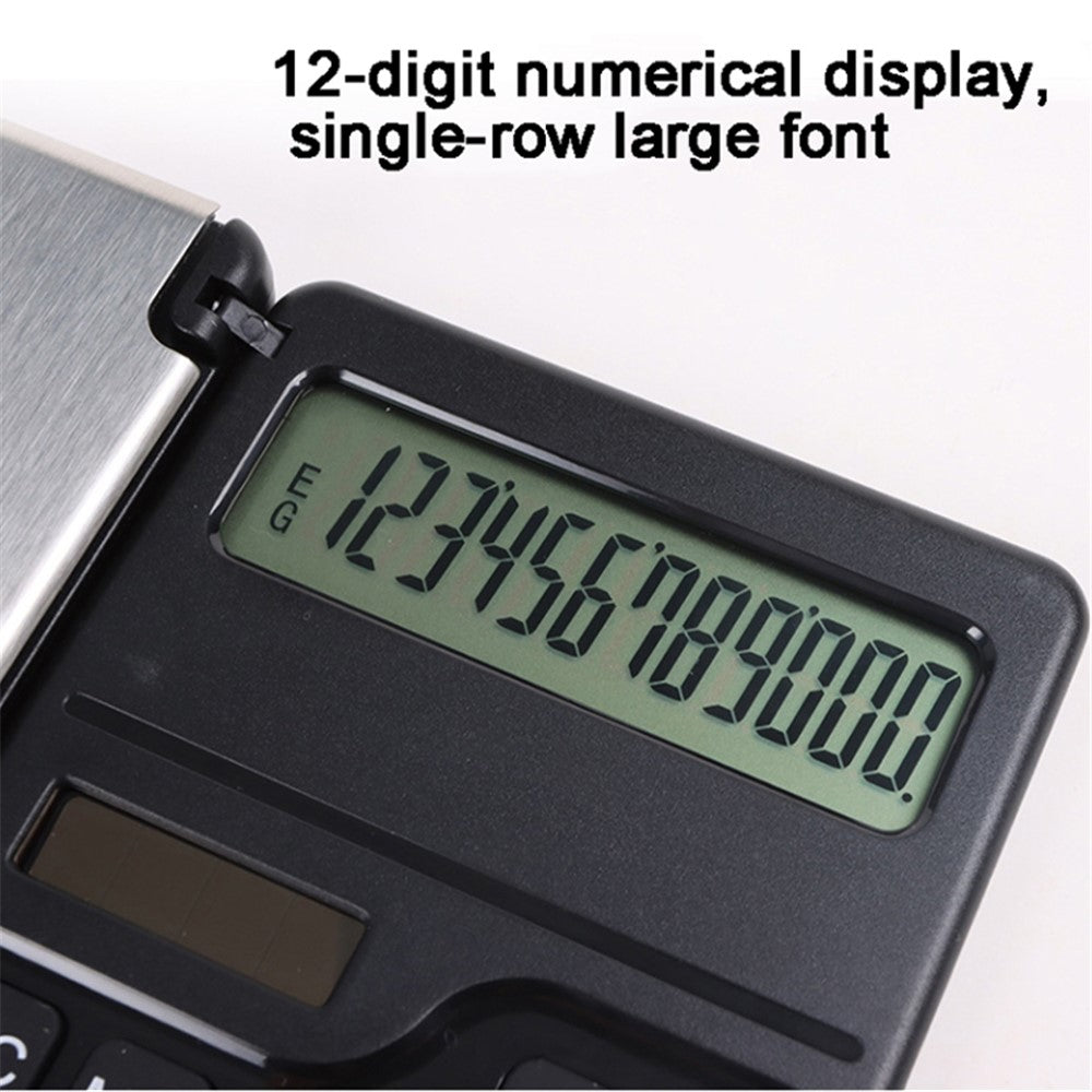 High Precision Portable Mini Electronic Scale + Calculator 2-in-1 Folding Compact Smart Scale Counter