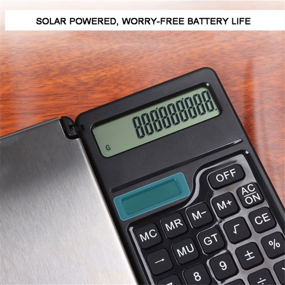 High Precision Portable Mini Electronic Scale + Calculator 2-in-1 Folding Compact Smart Scale Counter