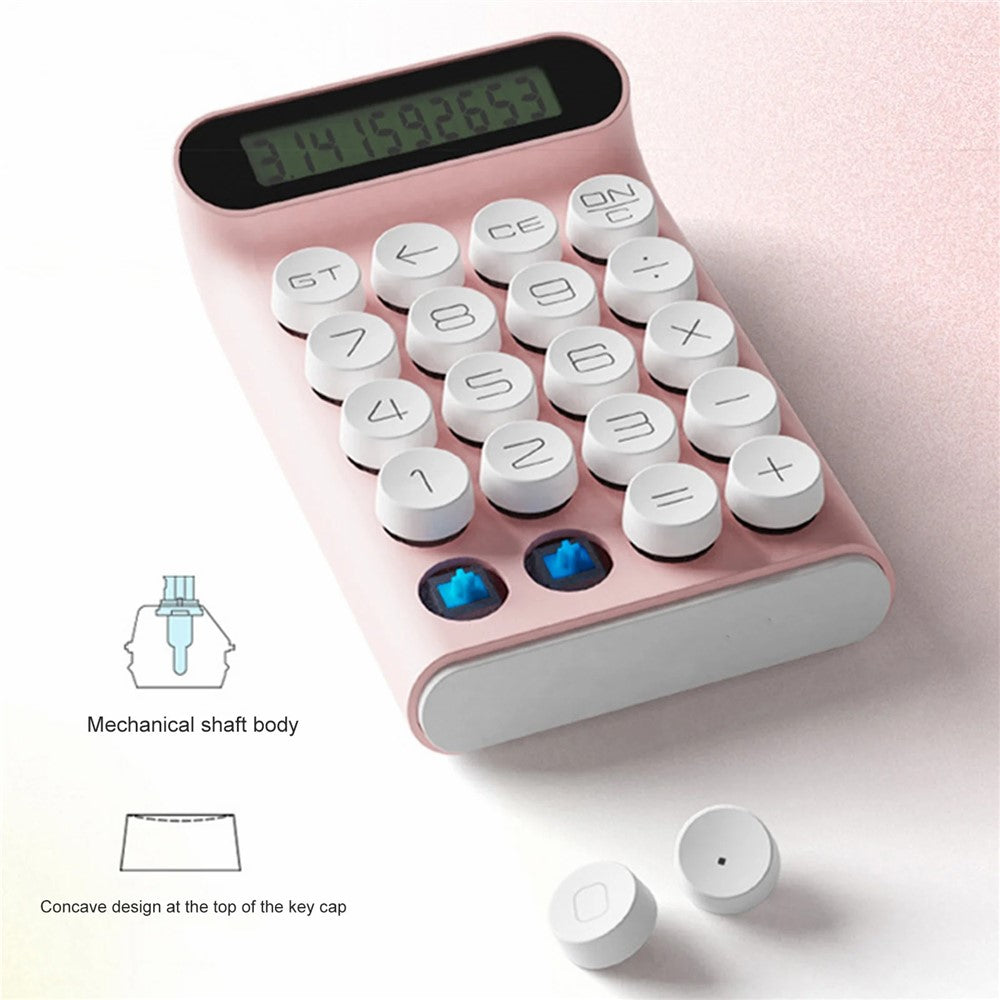 LOCOCK JS01 Mechanical Calculator Anti-Skid 10-Digit LCD Display Calculator for Office