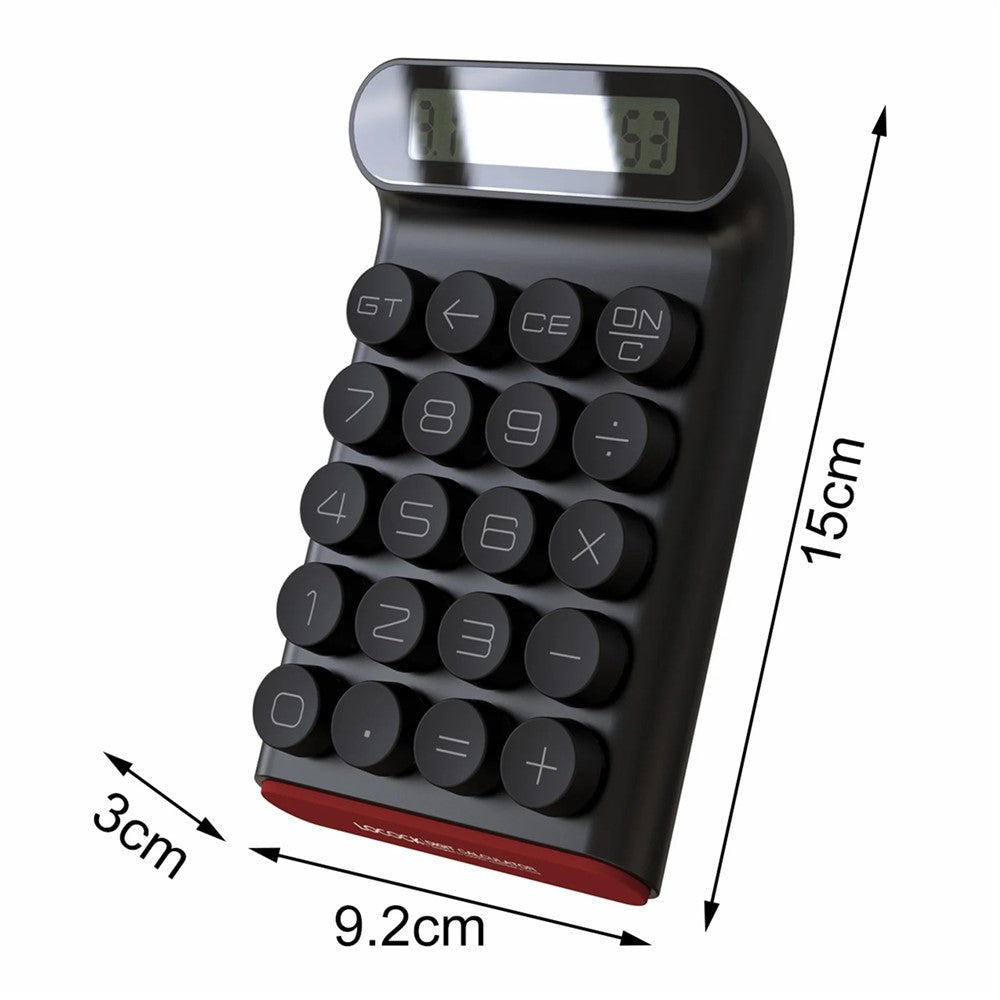 LOCOCK JS01 Mechanical Calculator Anti-Skid 10-Digit LCD Display Calculator for Office