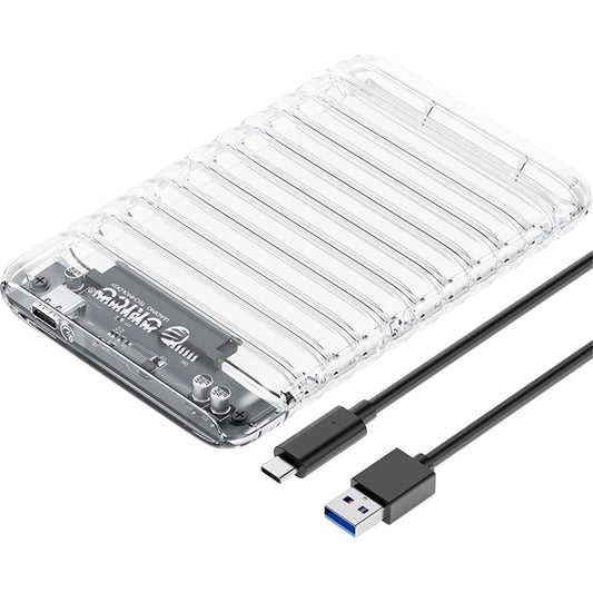 ORICO-2139C3 2.5" USB3.0 External Storage HDD Enclosure Transparent 6Gbps High Speed HDD SSD Hard Drive Enclosure