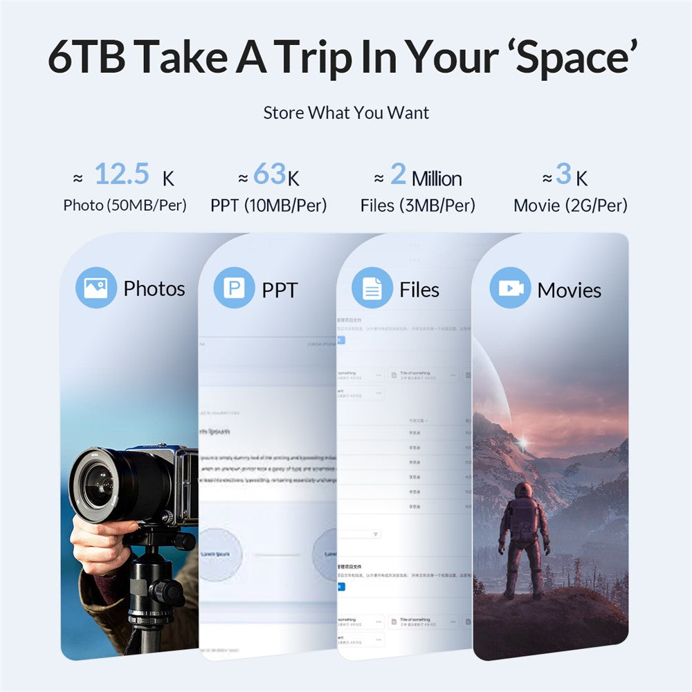 ORICO-2139C3 2.5" USB3.0 External Storage HDD Enclosure Transparent 6Gbps High Speed HDD SSD Hard Drive Enclosure