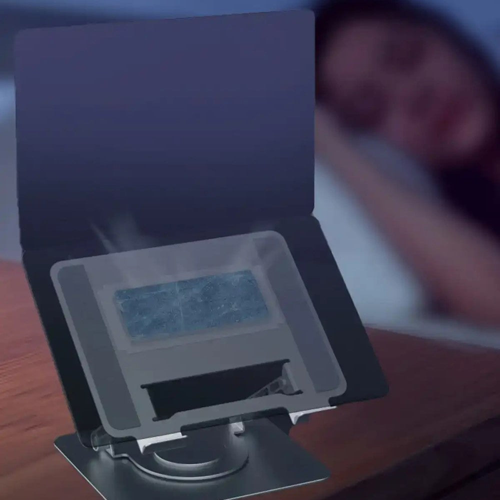 Semiconductor Cooling Laptop Stand 360 Degree Rotating Adjustable Height Notebook Cooler