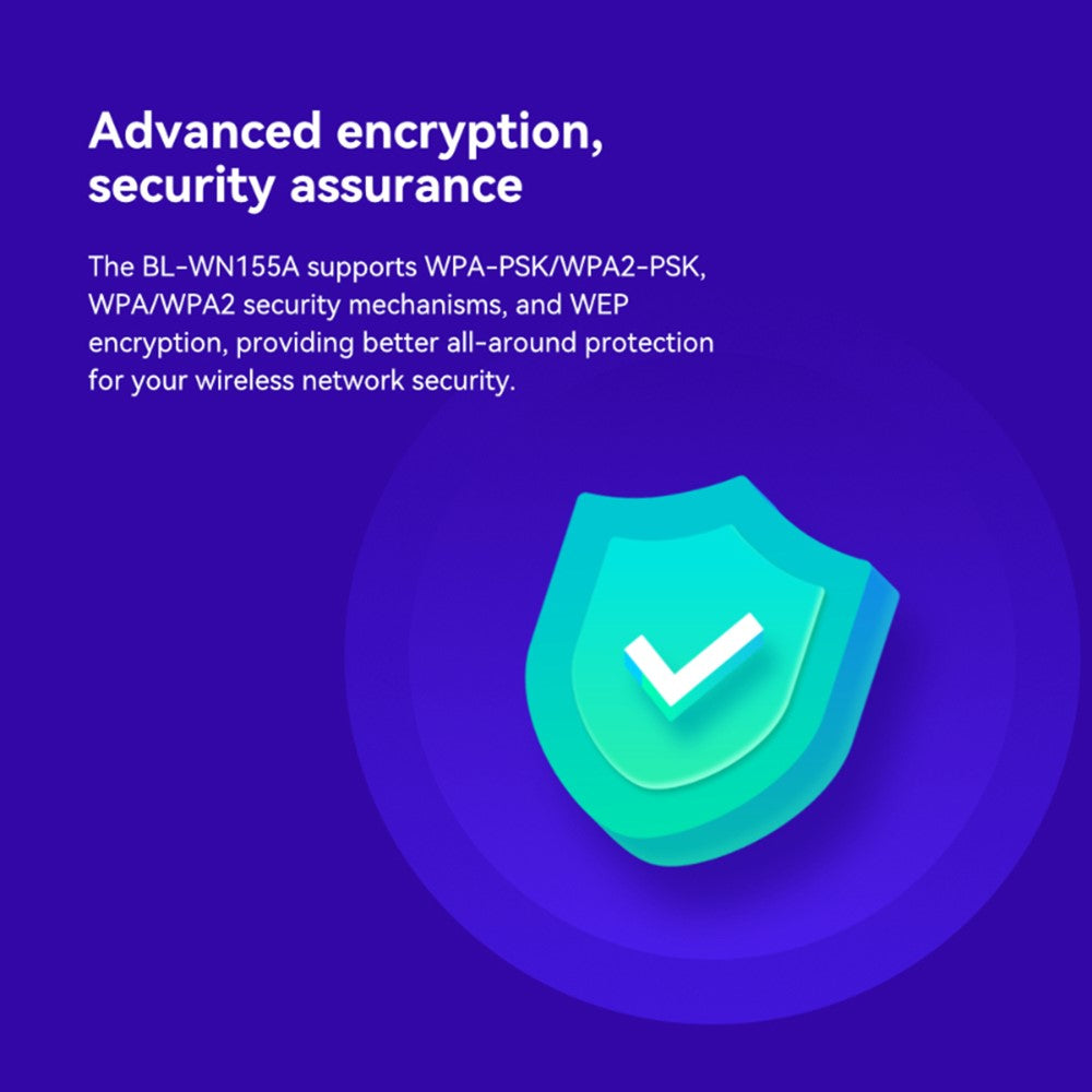 LB-LINK WN155A PC Computer Laptop 150M Wireless Network Card Adapter USB WiFi Receiver