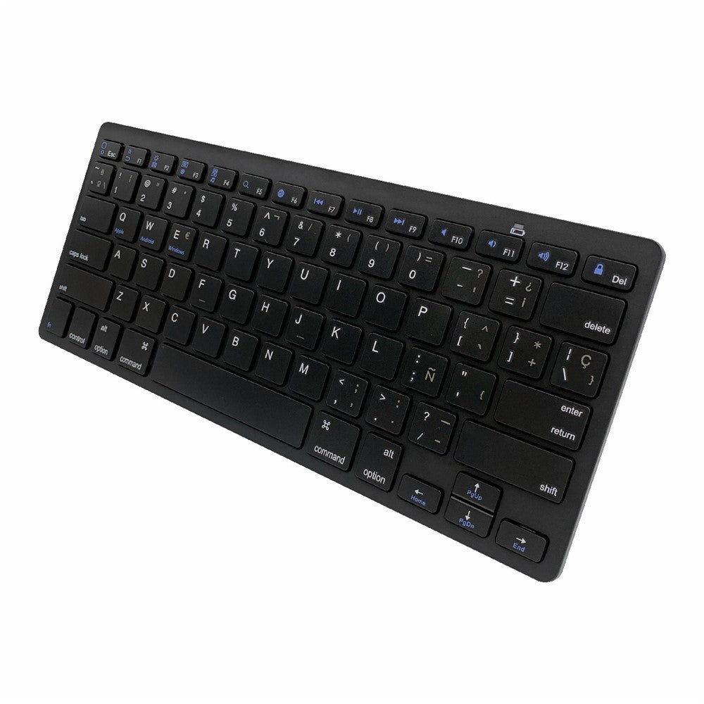 [Spanish Version] X5 78-Key Ultra Thin Wireless Bluetooth-compatible Keyboard Portable Gamer Keyboard for iPad iPhone